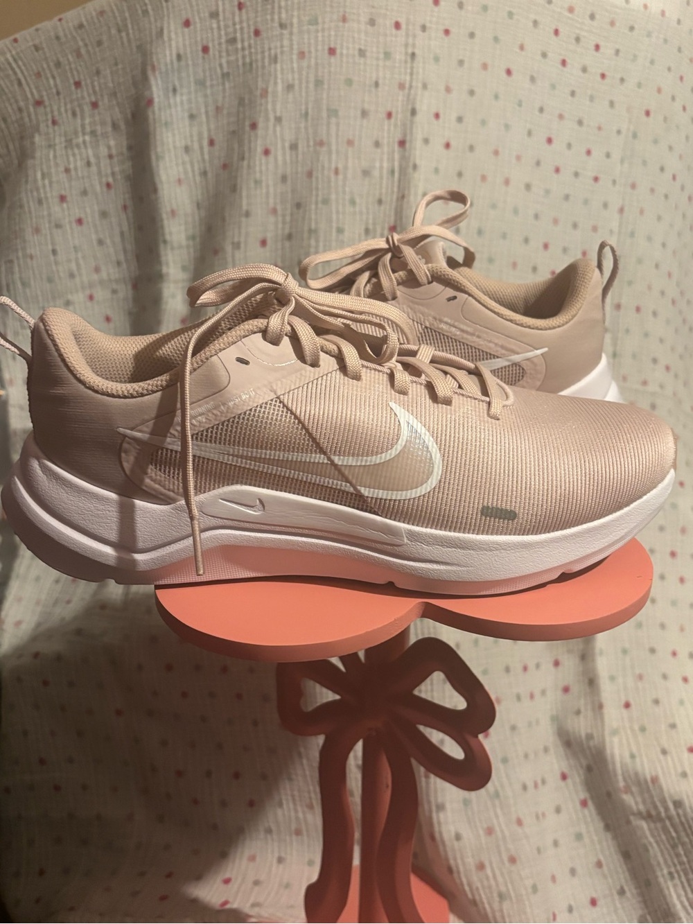 Nike Women’s Blush Pink Low-Top Lace-Up Sneakers - Picture 3 of 16